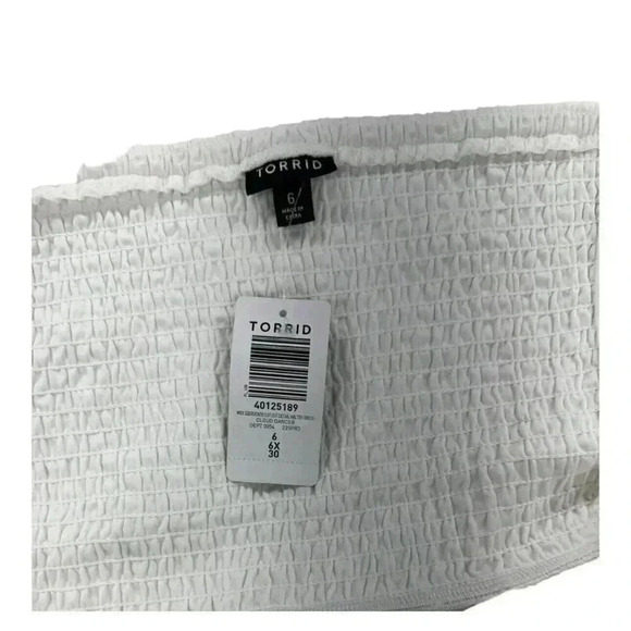 TORRID Sundress Midi Dress Boho Spaghetti Strap White 6X Summer Dress NWT - Picture 4 of 5